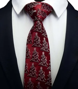 Noel Bağları Erkekler için ipek kravatlar Klasik Boyun Kravat Festivali Hediye için erkek Moda Yenilik Kravat 8cm Kırmızı Yeşil Ağaç Kar Tanesi