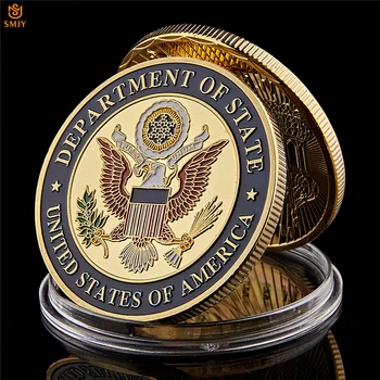 ABD Dışişleri Bakanlığı Büyükelçiliği Paris Fransa Kulesi Hatıra Mücadelesi Altın Koleksiyon Kopya Paraları
