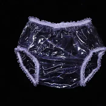 Dantel Şeffaf Külot Yetişkin Bezi Seksi Plastik Külot PVC İnkontinans Şort Pantolon Şeffaf Olmayan Tek Kullanımlık Bebek Bezleri abdll