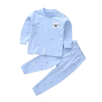 100 % Pamuk Infantil Iç Çamaşırı Takım Elbise Yenidoğan Bebek Kız Kıyafetler Bahar Sonbahar Kış Giysileri Erkek Kazak + Pantolon Çocuk Setleri