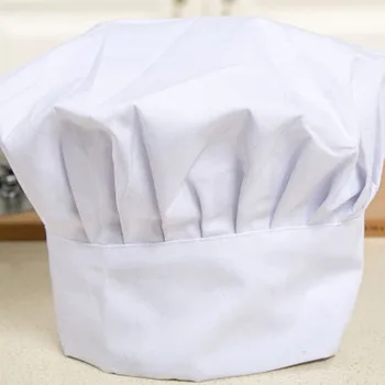 Rahat yeni aşçı ayarlanabilir erkekler mutfak fırıncı şef elastik kap şapka Catering
