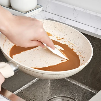 Silikon Tava Temizleme Kazıyıcı Mutfak Spatula Kek Pişirme Pasta Araçları Kirli kızartma tavası Bulaşık Pot Temizleme Fırçası Yıkama Kazıyıcı