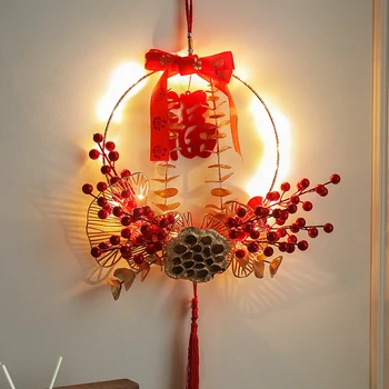 Kırmızı Çin Servet Asılı çin feneri Yeni Yıl Kolye Ev Dekor Iyi Şanslar Süsler Kapı Çince Düğüm Nimet Festivali