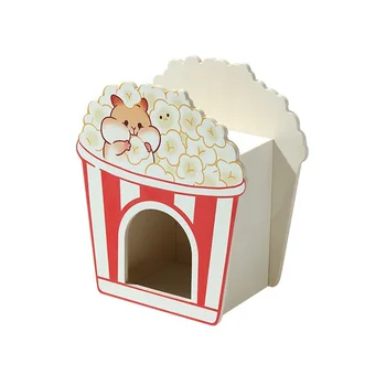 Hamster Kafesi Akrilik Hideout Ev Kulübe Dıy Smalllarge Hideaway Chinchilla Platformu Kabin Oyun Tavşan Oyun Alanı Hayvanlar Sevimli
