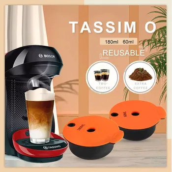 ICafilas Doldurulabilir Kahve Kapsülleri Tassimo BOSCH Makinesi Kullanımlık Kahve Pod Krema makinesi Çevre Dostu