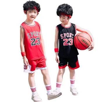 2 adet Set Yürümeye Başlayan Çocuk Kız Yaz spor formaları Giysileri çocuk basketbol üniforması Bebek Çocuk Erkek Kız Ucuz spor formaları Seti