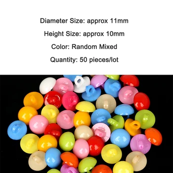 50 adet 11x10mm Shank Yuvarlak Düğmeler Rastgele Şeker Renk karikatür çocuk Plastik Düğme DIY Çocuk Giyim Dikiş El Sanatları Scrapbooking