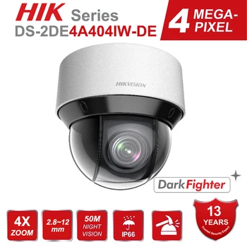 Hikvision 4MP PTZ IP Kamera DarkFighter H. 265 + DS-2DE4A404IW-DE 4X Zoom Otomatik İzleme Çoklu Sahneler Devriye İzleme IR 50m