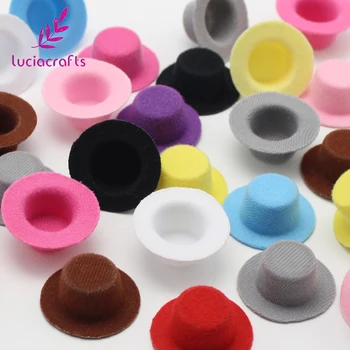 40mm / 55mm Rastgele karışık renk şapka şekli Yeni dikiş malzemeleri için 6 adet / grup B1108