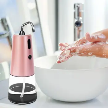 Otomatik Sabunluk Fotoselli Köpük Dağıtıcı Paslanmaz Çelik Meme Kızılötesi Sensör Şarj Edilebilir Banyo Mutfak için