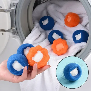Saç Çıkarıcı Topu Çamaşır Makinesi Sünger Pet Giysi Sihirli Çamaşır Topu Temiz Top Kaldırır Kıllar Topu Anti-sarma Temizleme Aracı