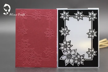 AlinaCraft PLASTİK KABARTMA KLASÖR çiçek karalama defteri albümü kart hediye ambalaj dekorasyon kesme ölür kağıt zanaat şablonlar