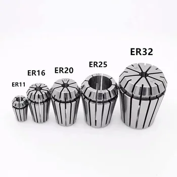 ER25 ER32 ER20 ER16 ER11 ER8 collet chuck hassas 0.008 mm için kullanılan CNC freze takım tutucu oyma makinesi mili motoru ER