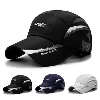 Açık Golf Balıkçılık Şapka Erkekler için Hızlı Kuru Su Geçirmez Kadın Erkek Beyzbol Kapaklar Ayarlanabilir Spor Yaz güneş şapkaları